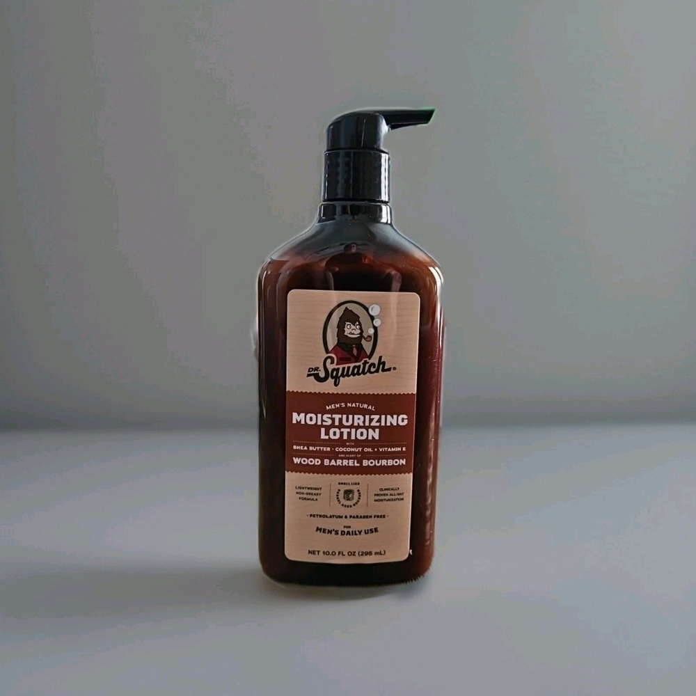 Dr. Squatch Natural Hand & Body Lotion Wood Barrel Bourbon 10 Oz.